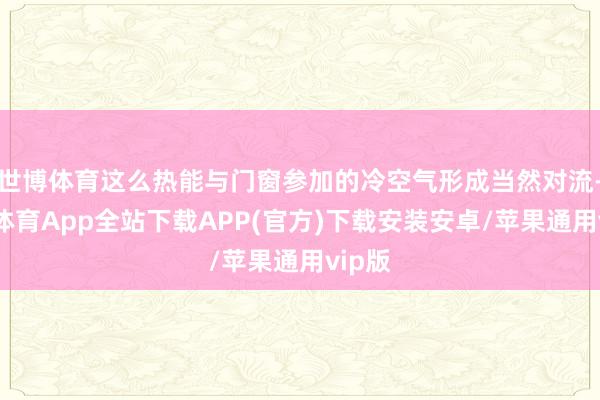 世博体育这么热能与门窗参加的冷空气形成当然对流-世博体育App全站下载APP(官方)下载安装安卓/苹果通用vip版