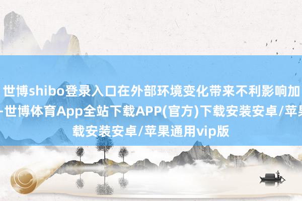 世博shibo登录入口在外部环境变化带来不利影响加深的地点下-世博体育App全站下载APP(官方)下载安装安卓/苹果通用vip版