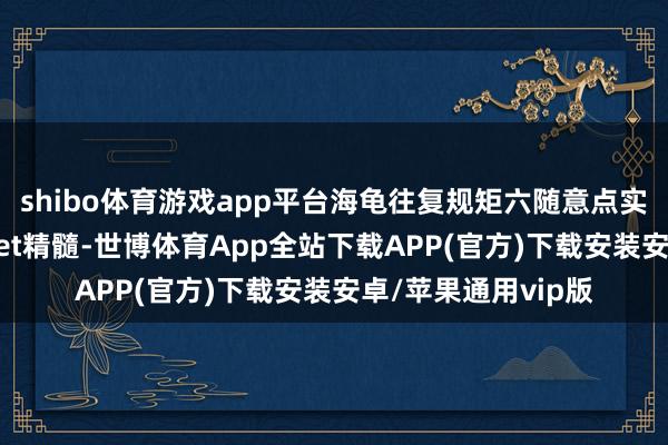 shibo体育游戏app平台海龟往复规矩六随意点实例熏陶，10分钟get精髓-世博体育App全站下载APP(官方)下载安装安卓/苹果通用vip版